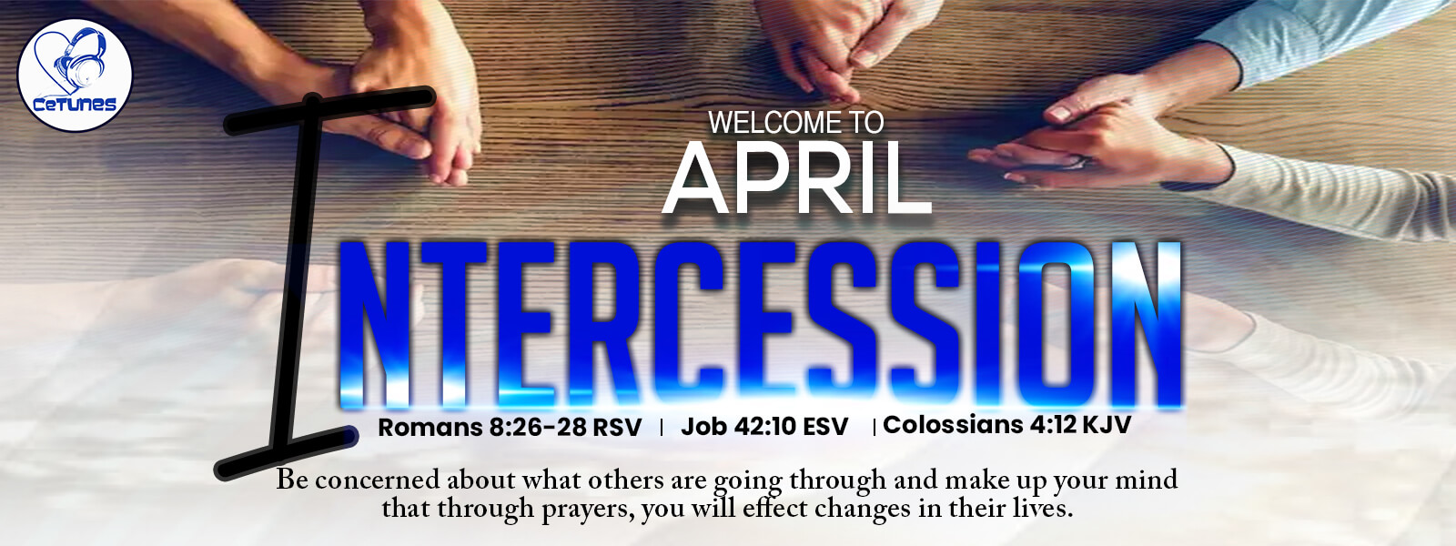APRIL IS OUR MONTH OF INTERCESSION