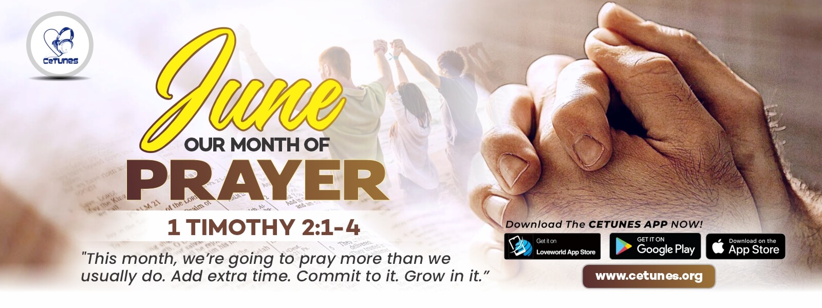 JUNE -  THE MONTH OF PRAYER