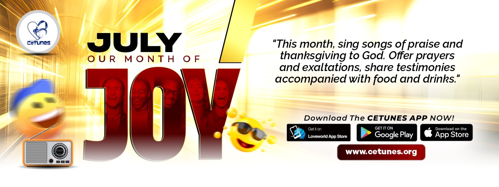 JULY - THE MONTH OF JOY!!!