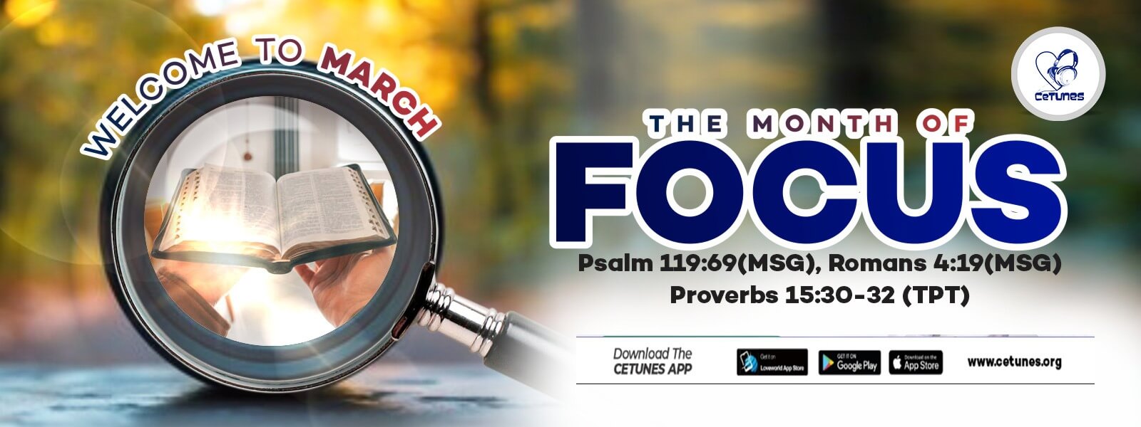 MARCH - THE MONTH OF FOCUS