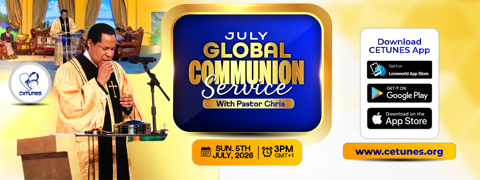 Global Communion Service with Pastor Chris - July Edition