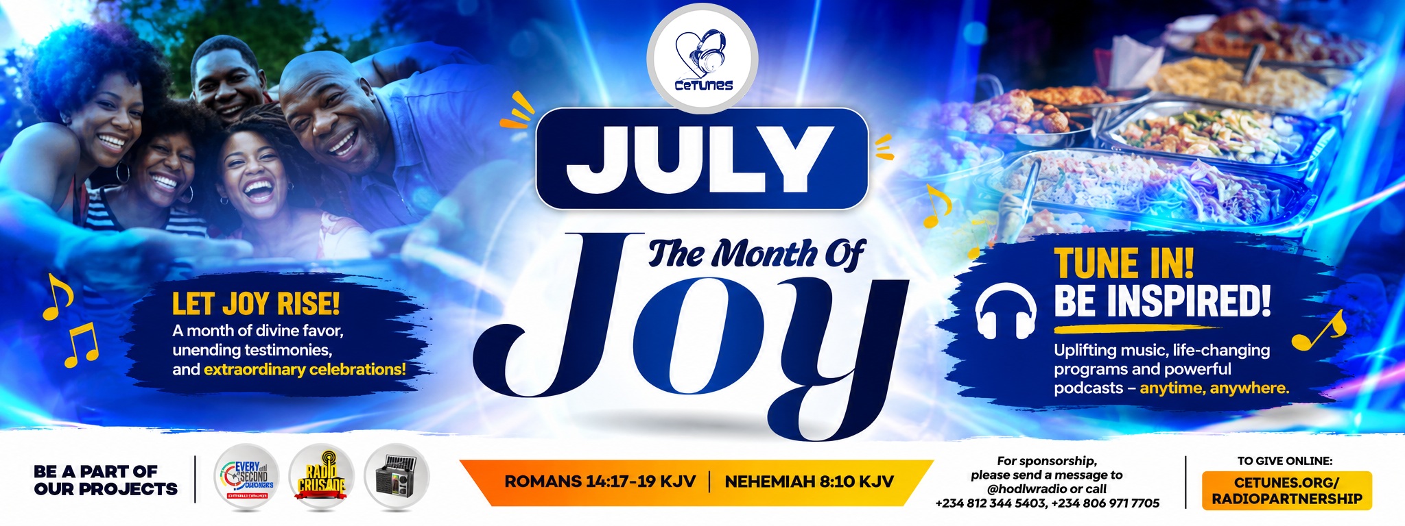 WELCOME TO JULY, OUR MONTH OF JOY 
