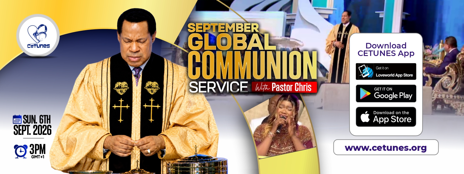 SEPTEMBER GLOBAL COMMUNIUN SERVICE WITH PASTOR CHRIS